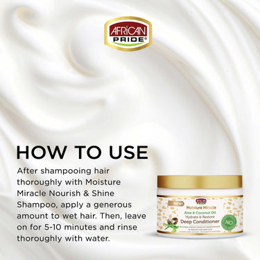 AFRICAN PRIDE Aloe & Coconut Oil Deep Conditioner (12 oz)
Sareya Beauty Supply Store
Beauty Supply Store